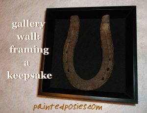 Gallery Wall: Framing a Keepsake