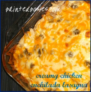 Creamy Chicken Enchilada Lasagna