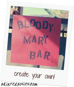 Create your own Bloody Mary Bar